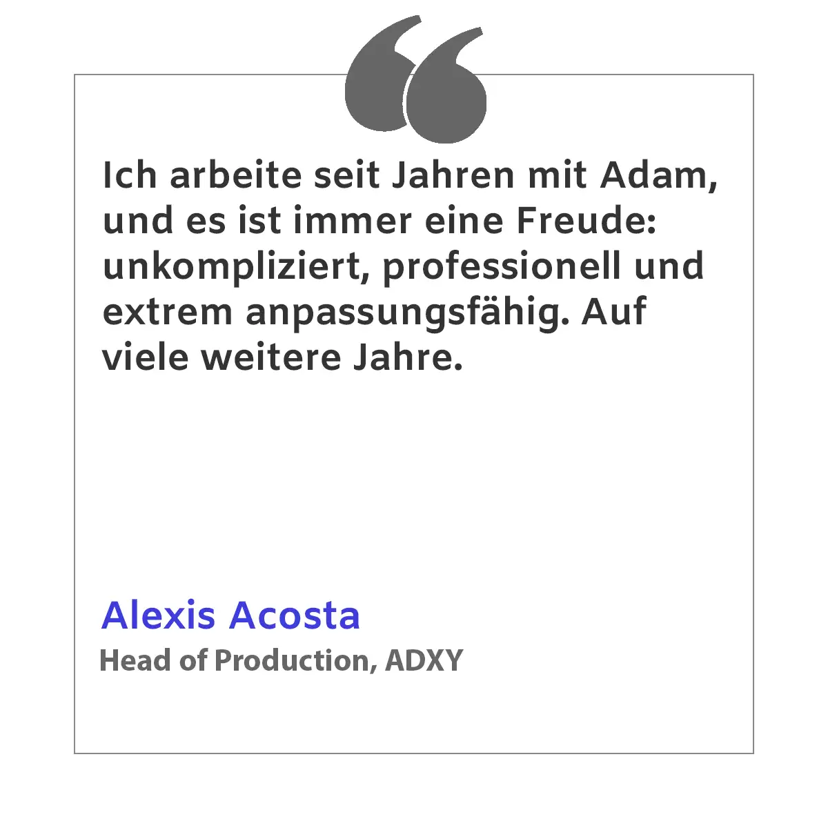Alexis Acosta testimonial